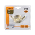 Крючок двойной золото-сатин FIXSEN Comfort Gold (FX-87005A) FX-87005A