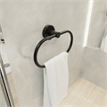Полотенцедержатель кольцо черный FIXSEN Comfort Black FX-86011) FX-86011