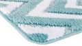 Коврик для ванной Fixsen River 1-ый FX-5004С, голубой, 50х80 см. FX-5004C