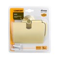 Бумагодержатель с крышкой золото-сатин FIXSEN Comfort Gold FX-87010) FX-87010