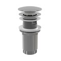 Alcaplast  A392C Донный клапан сифона для умывальника CLICK/CLACK 5/4",цельнометаллический с переливом и большой заглушкой  A392C A392C - фото 97214