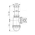 Alcaplast  Сифон для мойки с накидной гайкой 6/4" без штуцерa  AG210722154 AG210722154