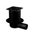 Alcaplast  Сливной трап 105 × 105/50 подводка – боковая, решетка – черный матовый  APV31BLACK APV31BLACK - фото 97395