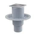 Alcaplast  Сливной трап, 105 × 105/50/75, подводка – прямая, решетка – нержавеющая сталь, гидрозатвор – комбинированный гидрозатвор SMART  APV2321 APV2321 - фото 97437
