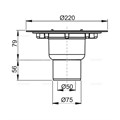 Alcaplast  Сливной трап O50/75, подводка – прямая  APV2000 APV2000