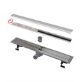 Alcaplast  APZ13-DOUBLE9 Водоотводящий желоб с двухсторонней решеткой DOUBLE горизонтальный сток, 750 мм  AG071401750 AG071401750 - фото 97478