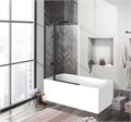 Душевая шторка на ванну BelBagno UNO-V-11-100/150-C-NERO UNO-V-11-100/150-C-NERO - фото 98103