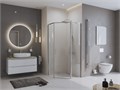 Душевой уголок BelBagno UNO-195-P-1-90-C-Cr UNO-195-P-1-90-C-Cr - фото 98153