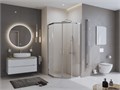 Душевой уголок BelBagno UNO-195-P-2-90-C-Cr UNO-195-P-2-90-C-Cr - фото 98154