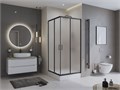 Душевой уголок BelBagno UNO-195-A-2-90-P-NERO UNO-195-A-2-90-P-NERO - фото 98171