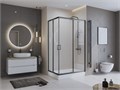 Душевой уголок BelBagno UNO-195-AH-2-120/90-C-NERO UNO-195-AH-2-120/90-C-NERO - фото 98174