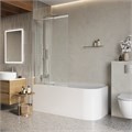 LUCE-VF-11-100/145-C-Cr Душевая шторка на ванну LUCE-VF-11-100/145-C-Cr - фото 98297