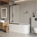 LUCE-VF-11-90/145-P-NERO Душевая шторка на ванну LUCE-VF-11-90/145-P-NERO - фото 98304